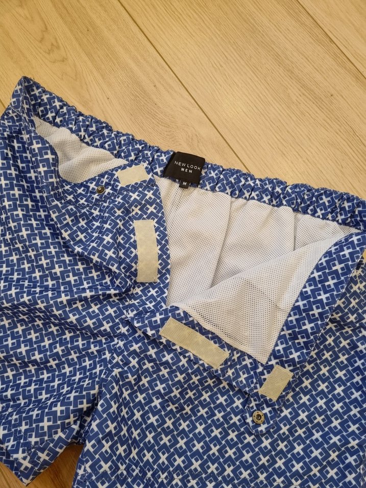 Düğmeli Mavi Mini Erkek Deniz Şortu - Görsel 4