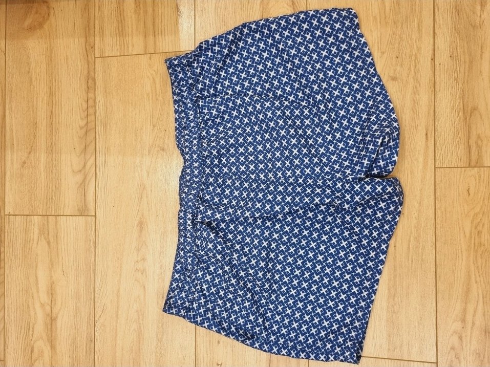 Düğmeli Mavi Mini Erkek Deniz Şortu - Görsel 5