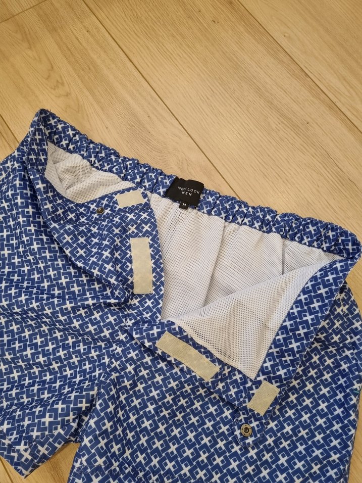 Düğmeli Mavi Mini Erkek Deniz Şortu - Görsel 3