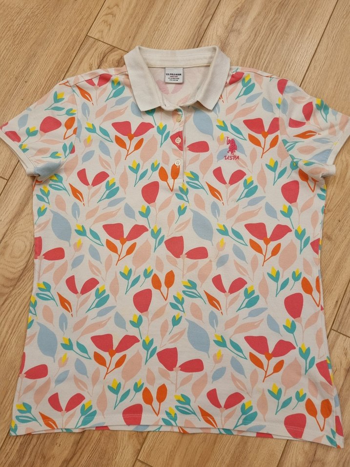 U.S. Polo Assn. Kız Baskılı Polo Tişört - Görsel 2