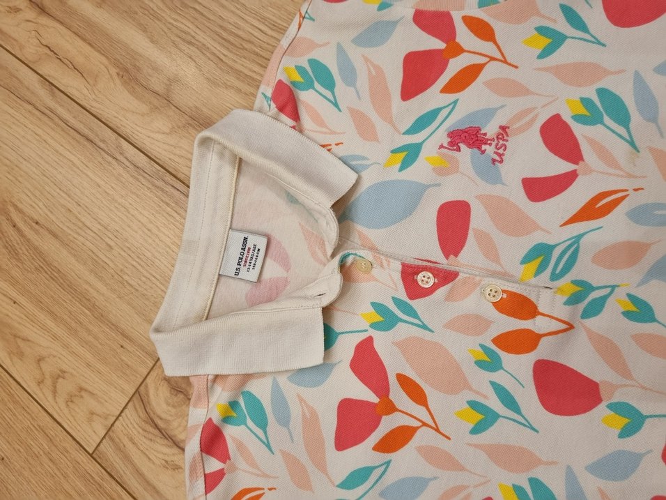 U.S. Polo Assn. Kız Baskılı Polo Tişört - Görsel 3