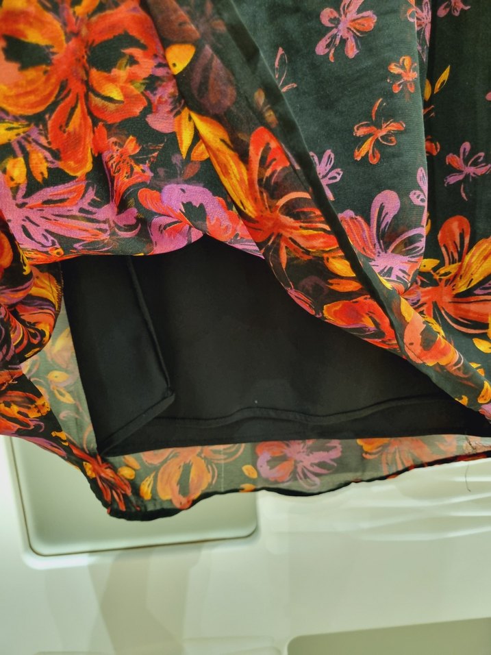 Çiçek Desenli Uzun Bohem Etek - Görsel 3