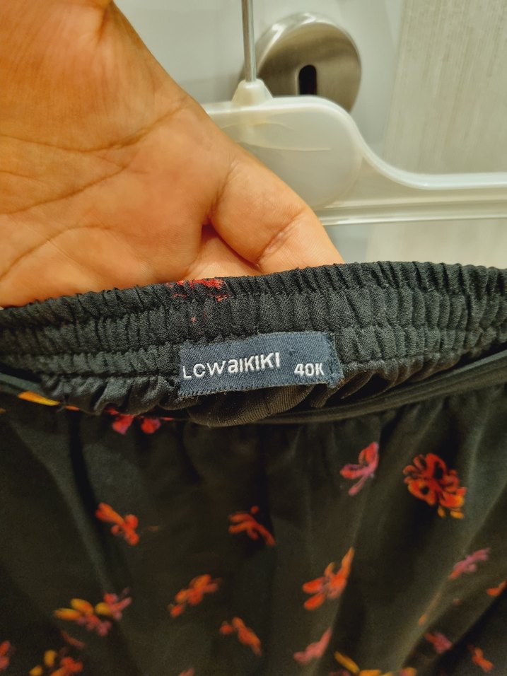 Çiçek Desenli Uzun Bohem Etek - Görsel 4