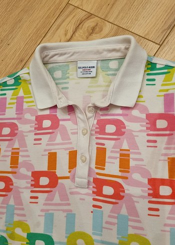 Renkli Baskılı Kısa Kollu Polo Tişört - Görsel 3