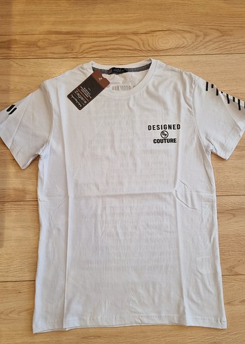 Baskılı Beyaz Erkek Tişört - Görsel 2