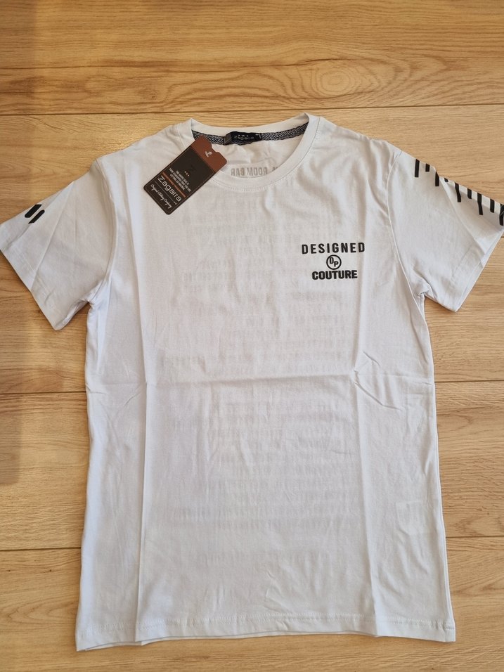 Baskılı Beyaz Erkek Tişört - Görsel 2