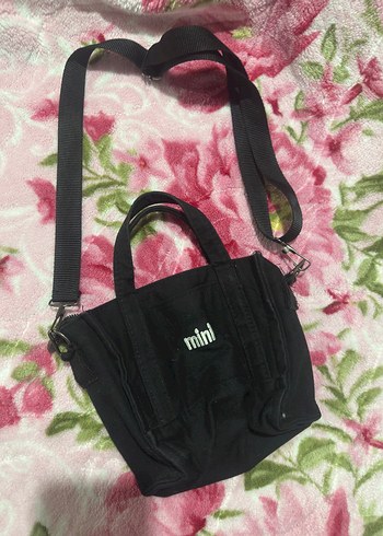 Siyah Minl Baskılı Kadın Çanta - Görsel 2