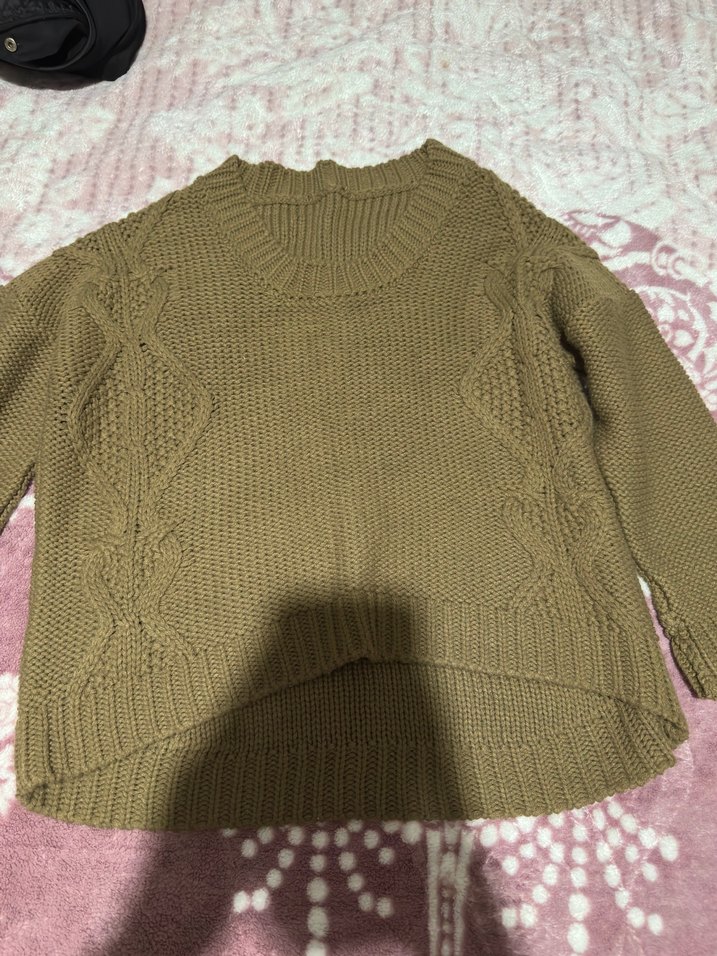 Kahverengi Örgü Kadın Kazak Mango - Görsel 2