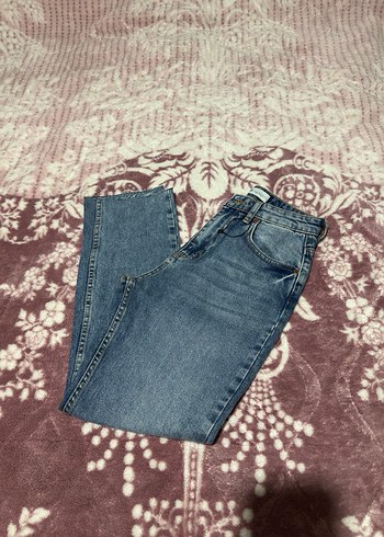 Mavi Bol Kesim Kadın Denim Pantolon - Görsel 2