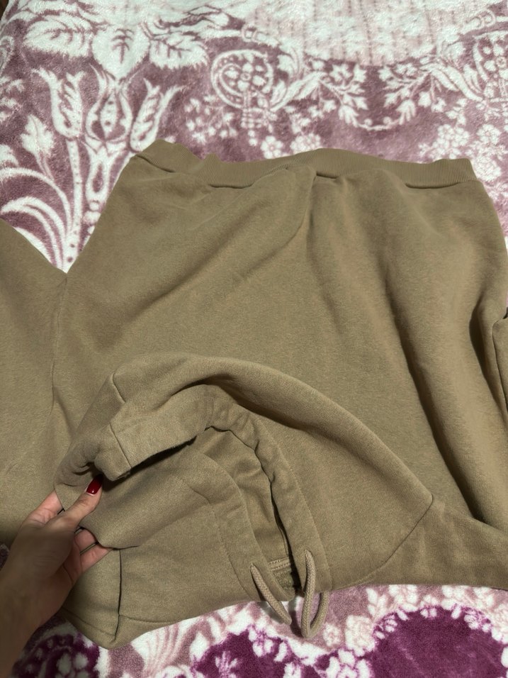 Kapüşonlu Kahverengi Oversize Sweatshirt - Görsel 3