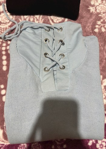 Bebe mavisi kazak - Görsel 3