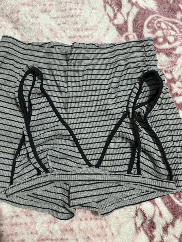 Gri Zebra Desenli Mini İç Çamaşırı - Görsel 2