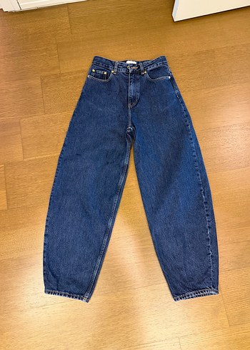 Diğer Ganni Koyu Mavi Rahat Kesim Denim Jean