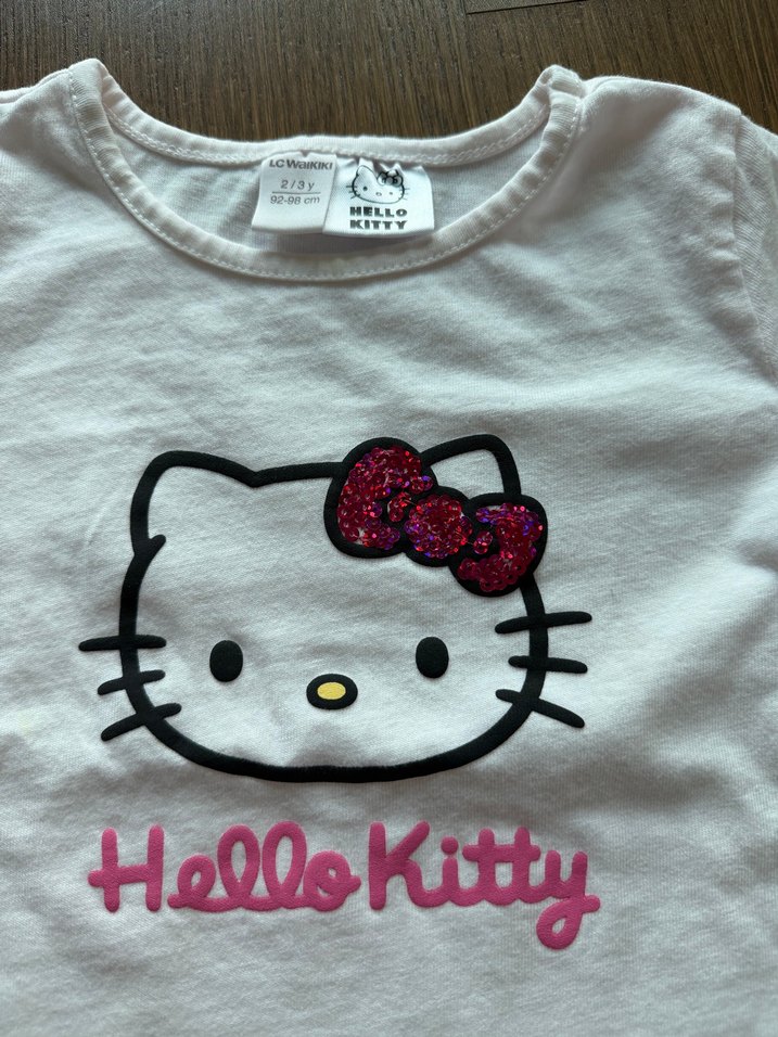 Hello Kitty Beyaz Uzun Kollu Çocuk Tişörtü — görsel 2/2