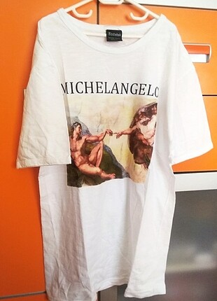 l Beden Unisex Michelangelo Oversize Tişört