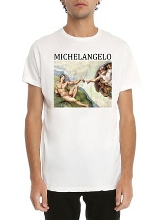 American Vintage Unisex Michelangelo Oversize Tişört
