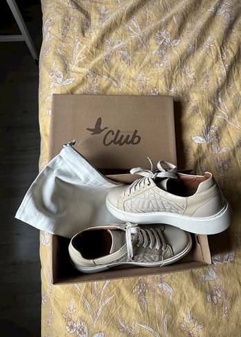 Beymen Club Orijinal Bej Deri Kadin Sneaker 37 Numara