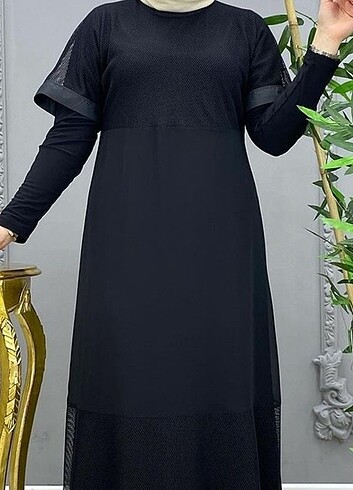 52 Beden siyah Renk Uzun elbise 