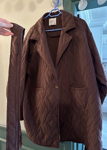Diğer Kahverengi Kapitone Blazer Ceket