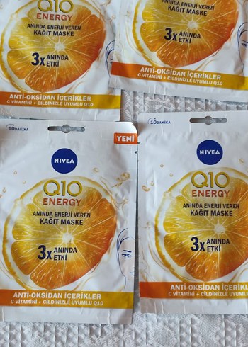 Nivea Nivea Q10 Energy Kağıt Maske 3x Etkili