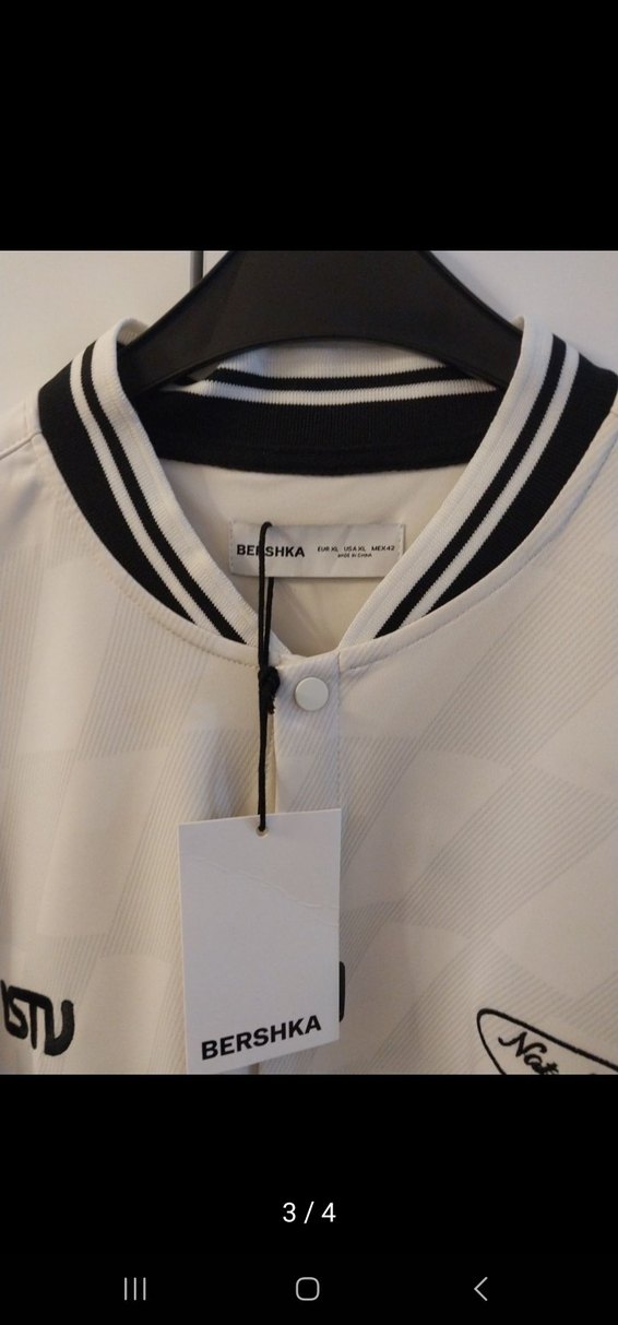 Düğmeli Beyaz Erkek Spor Tişörtü - Görsel 2