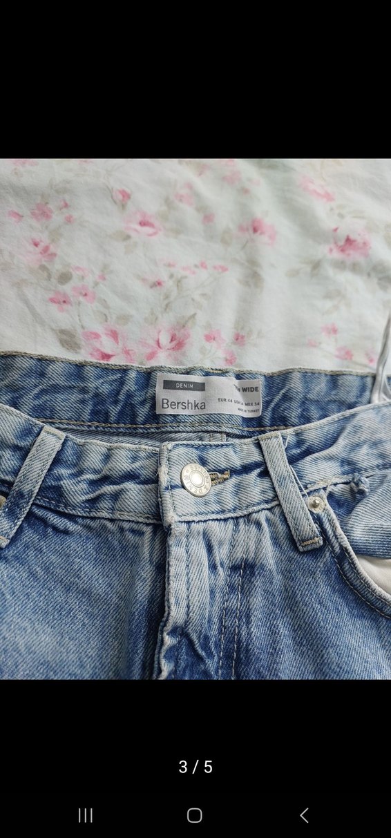 Pastel Mavi Tulum Detaylı Bol Kesim Erkek Jean - Görsel 3