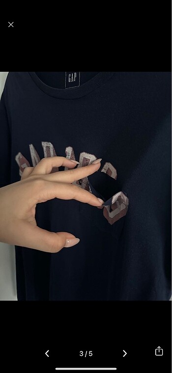 GAP lacivert Tshirt - Görsel 3