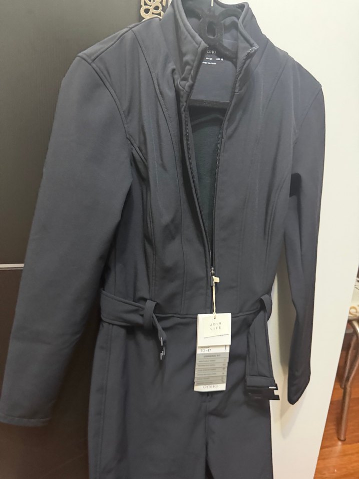 Kadın Siyah Kayak Kemerli Tulum - Görsel 4