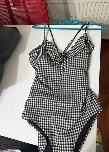 Oysho Askılı Kareli Mayo - Görsel 2