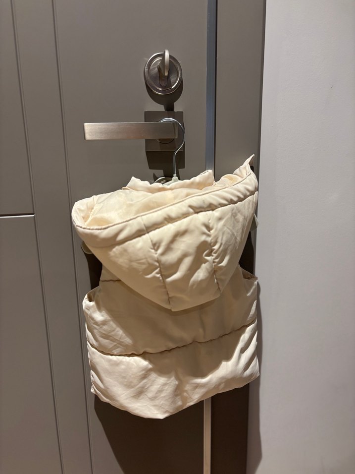 H&M Kız Çocuk Beyaz Fermuarlı Yelek - Görsel 2