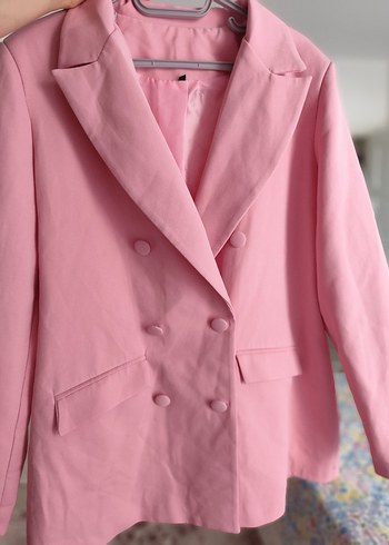 Zara Sikligin Pembe Dokunusu Cift Sirali Blazer Ceket