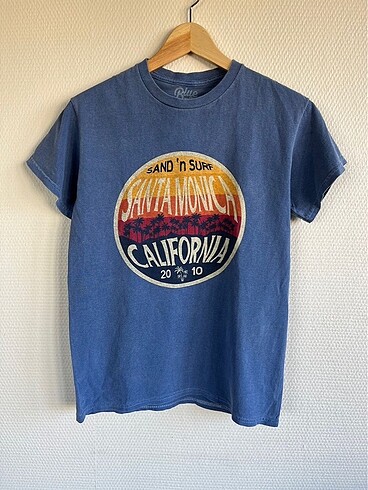 Mavi Baskılı Tshirt