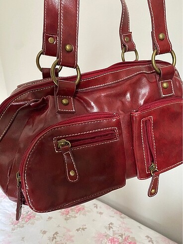 Beden vintage bordo kol çantası ??????