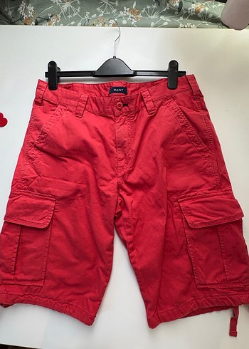 Gant Kirmizi Kargo Sort Bermuda