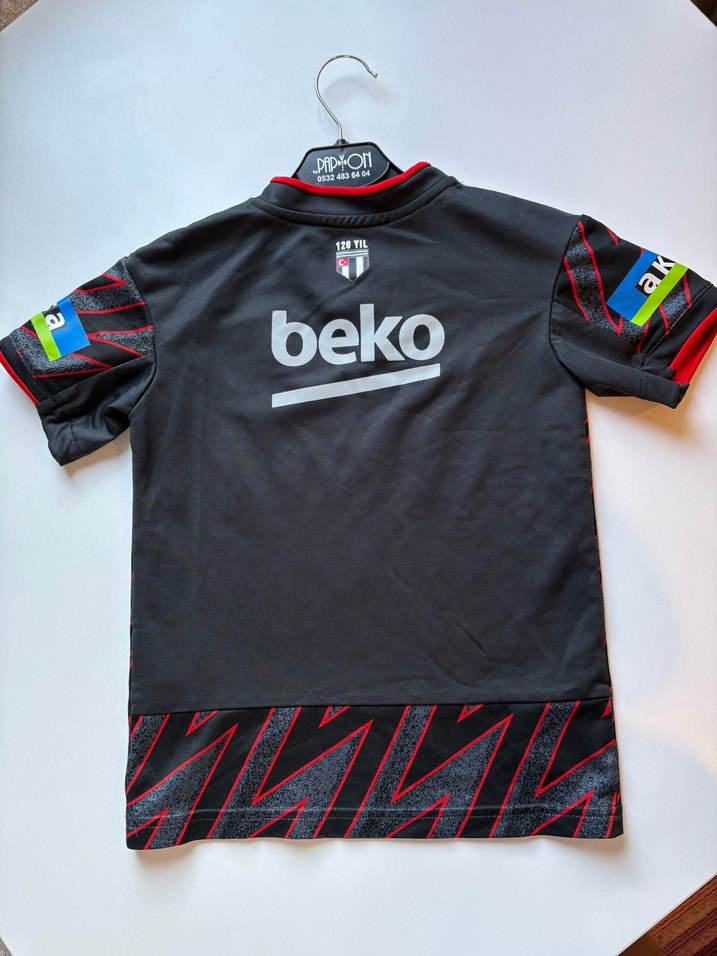 Adidas Beşiktaş Kırmızı Siyah Çocuk Forma — görsel 14/16