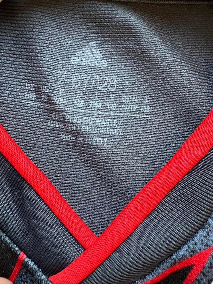 Adidas Beşiktaş Kırmızı Siyah Çocuk Forma — görsel 16/16