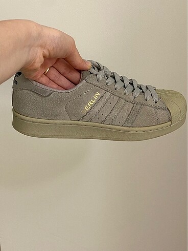 36 Beden gri Renk Adidas superstar/ Orjinal/ 36 numara