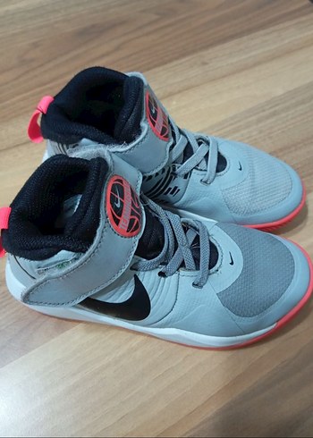 28 Beden gri Renk Nike Erkek Çocuk Spor Ayakkabısı Velcro Bağcıklı
