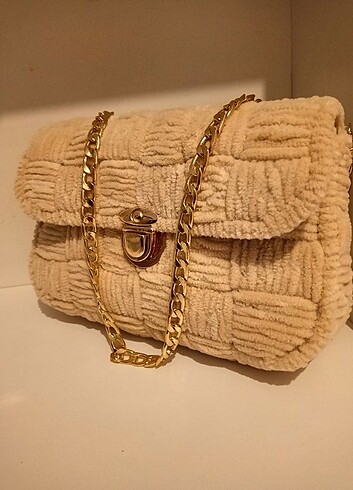 Zara kadife çanta teddy