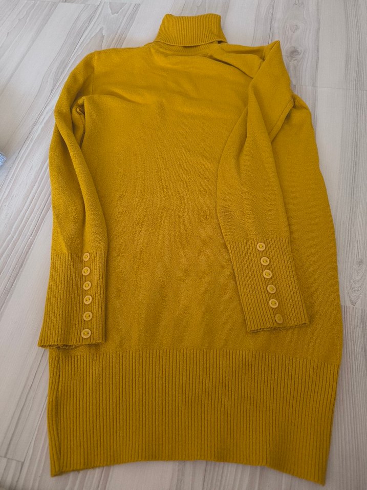 Gri Boğazlı Kadın Triko Kazak - Görsel 2