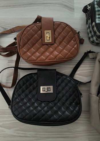 Kahverengi Deri Tokalı Kadın Çanta - Görsel 2