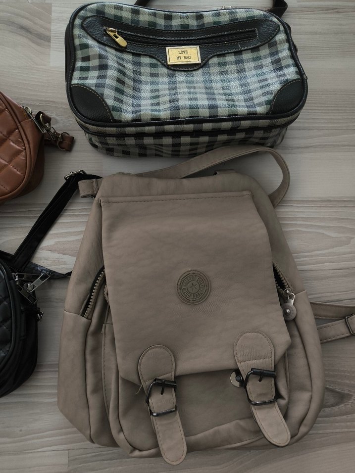 Kahverengi Deri Tokalı Kadın Çanta - Görsel 3