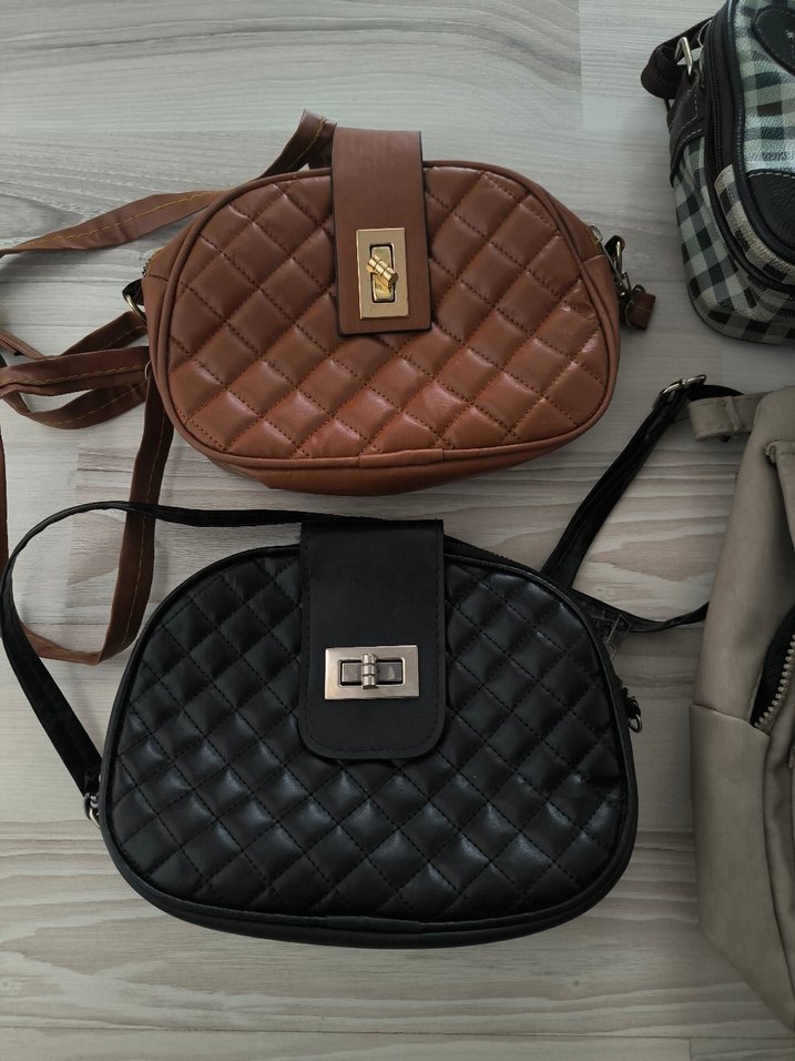 Kahverengi Deri Tokalı Kadın Çanta - Görsel 2