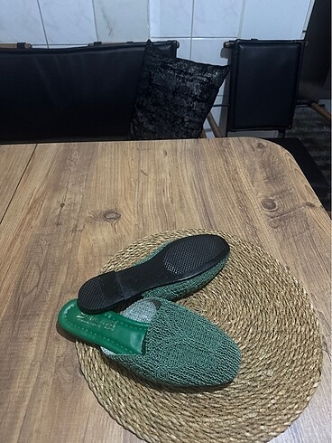 Diğer Yeşil örme terlik