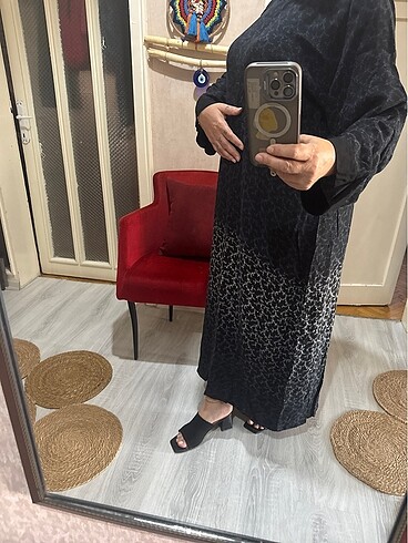 Diğer 42 & 44 uyumlu bordan elbise aşırı rahattır