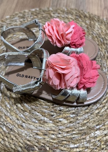 Kız Çocuk Pembe Fırfırlı Çiçekli Sandalet - Görsel 2