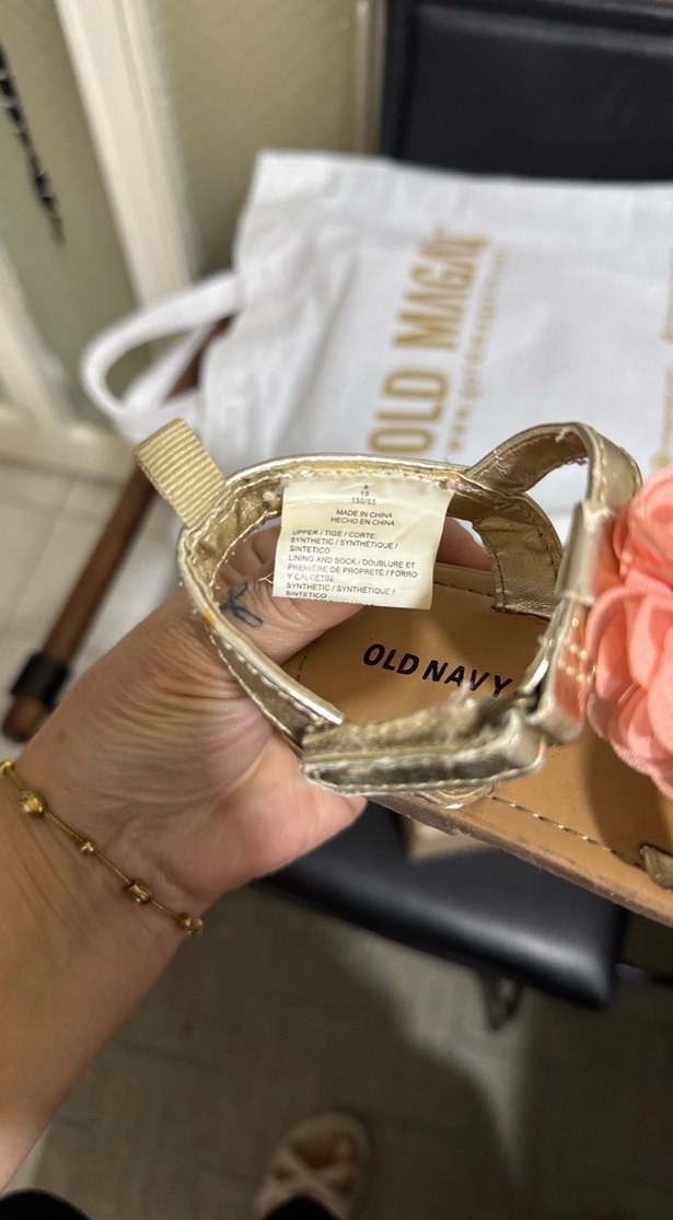 Kız Çocuk Pembe Fırfırlı Çiçekli Sandalet - Görsel 3