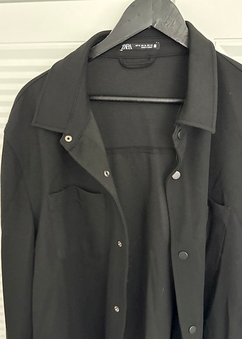 Zara Siyah Minimal Uzun Kollu Gomlek