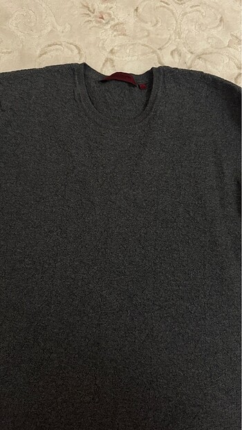 gri triko kazak Gentile Giovane marka - Görsel 2