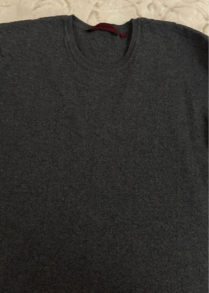 gri triko kazak Gentile Giovane marka - Görsel 2